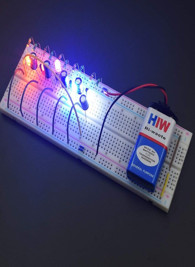 REES52 Basic Electronic Component kit for science fair projects with 10 projects manual for school level kids_Basic Starter Simple projects for students - Image 4