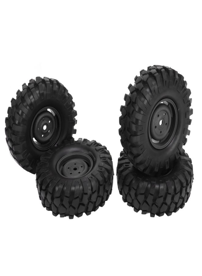 4PCS RC Off Road Vehicle Tires 1.9 Inch Universal Rubber RC Wheels and Tires for RC Off Road Vehicle Climbing Car Black - Image 3