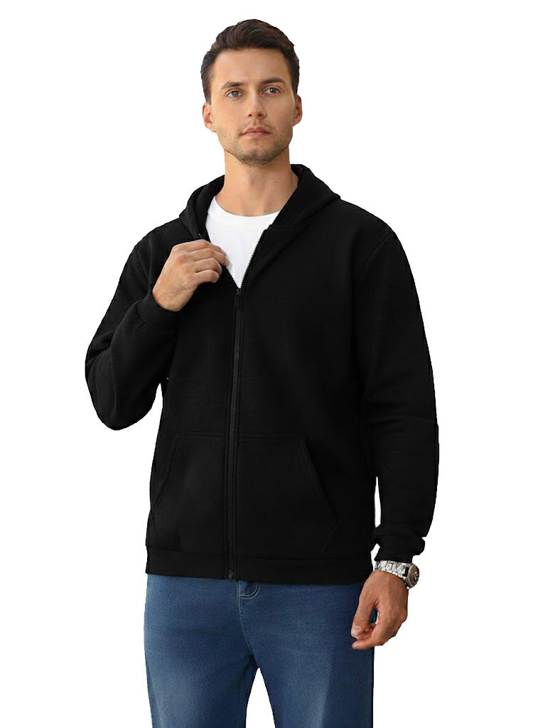 Long Sleeve Casual Solid Basic Hoodie Sweatshirt - Image 3
