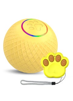 Toy Ball for Cats - Remote Control Pet Toy  LED Flashing  Dual Mode Design  Low Noise  Type-C Charging  Automatic Obstacle Avoidance - Active Rolling Ball for Cats  Jolly Ball Cat Toy for Indoor Cats