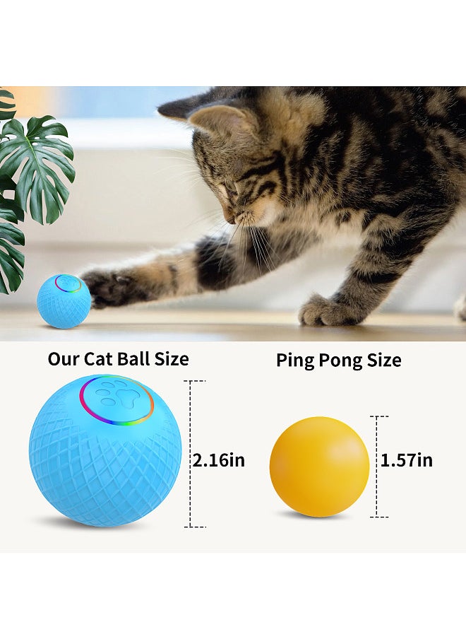 Generic - Toy Ball for Cats - Remote Control Pet Toy  LED Flashing  Dual Mode Design  Low Noise  Type-C Charging  Automatic Obstacle Avoidance - Active Rolling Ball for Cats  Jolly Ball Cat Toy for Indoor Cats - Image 1
