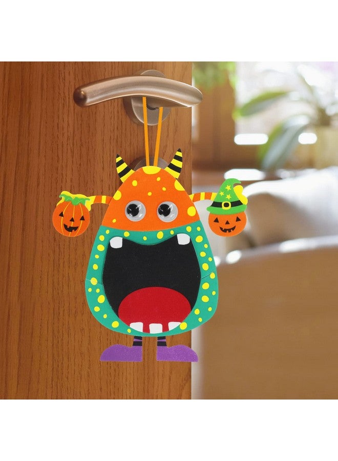 وينلين 24 مجموعة من أدوات الحرف اليدوية لعيد الهالوين، الحرف اليدوية الخريفية، زينة الهالوين، مجموعات فنية، ملصقات رغوية على شكل وحش اليقطين، فنون وحرف يدوية، عيون جوجلي للأطفال، أنشطة الفصل الدراسي - Image 5