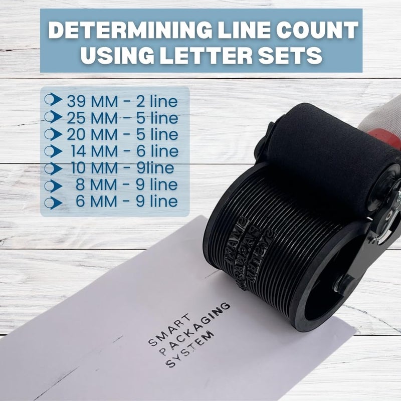 Smartpack Handy Coder Machine for Batch No. MFG. MRP. EXP. Date Printing on Laminated and without Laminate Carton Box | Handheld Coder Printer | Coder Size - 4 INCH With 8MM Letter Set - Image 4