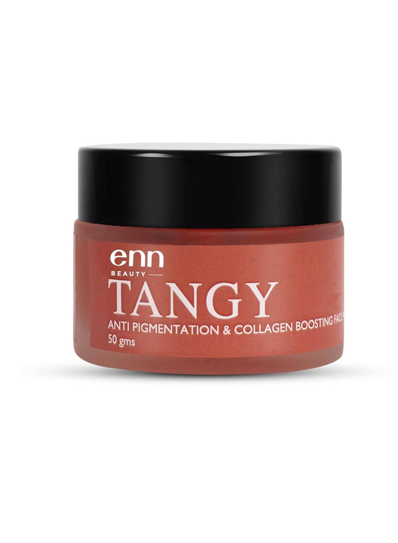 ENN Tangy Anti Pigmentation Collagen Boosting  Face Gel Skin Detox Skin Brightening  Aloe Vera Gel  Vitamin A Tangerine Essential Oil  Tomato Extract Natural  For Men and Women  50 gm - Image 1