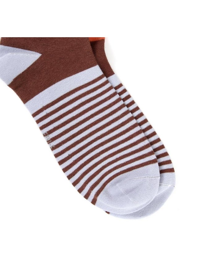 5 Pair-pack Men's Dress Crew Socks Cotton Funny Colorful Stripe Novelty Style Classic Sock for Men Size Eur 38-45 (US6-11) - Image 5