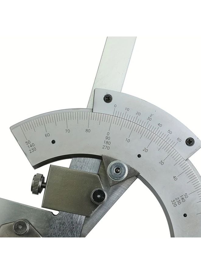 0 320 Degree Pointer Angle Gauge Precision Steel Vernier Ruler Rust Proof Industrial Measuring Tool - Image 4