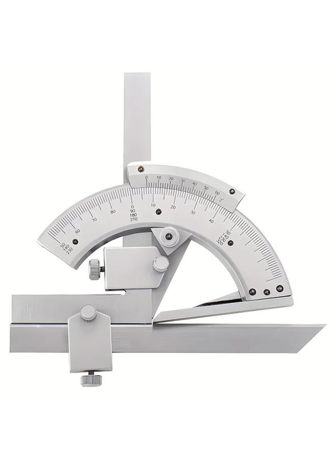 0 320 Degree Pointer Angle Gauge Precision Steel Vernier Ruler Rust Proof Industrial Measuring Tool - Image 2
