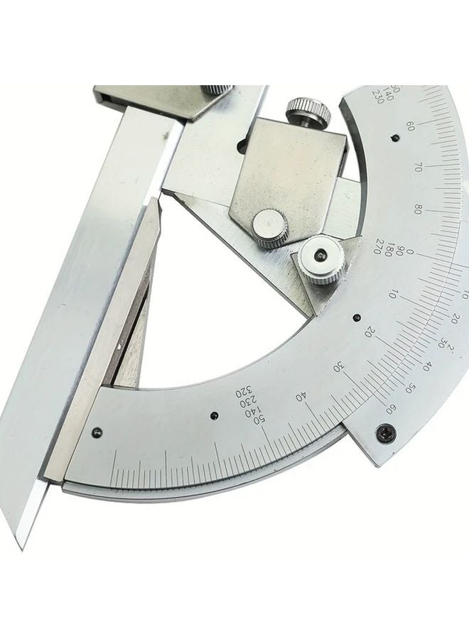 0 320 Degree Pointer Angle Gauge Precision Steel Vernier Ruler Rust Proof Industrial Measuring Tool - Image 5
