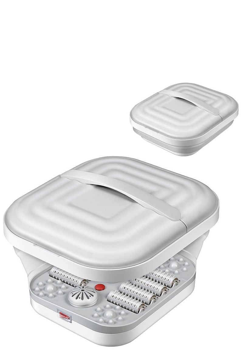 إيسي حمام سبا القدمين القابل للطي مع الحرارة ومزلجات التدليك، مدلك القدمين القابل للطي مع نقاط التدليك بالضغط، الضوء الأحمر، مع التسخين الذكي لمنتجع صحي المنزلي للاستخدام كهدية - Image 2