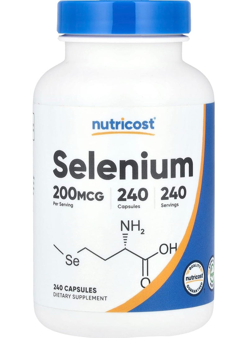Selenium, 200 mcg, 240 Capsules