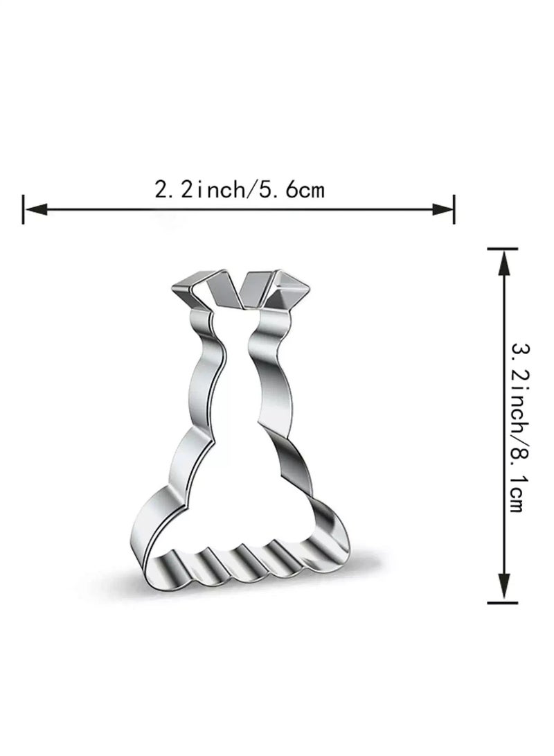 1pc Dress Shaped Cookie Mold  - Image 3