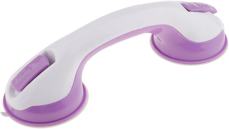 klarako 11" Strong Suction Cup Helping Handle Safety Grab Bar Handrail Bath Tub Bathroom Shower Armrest for Children Elderly  Purple, as described - Image 3