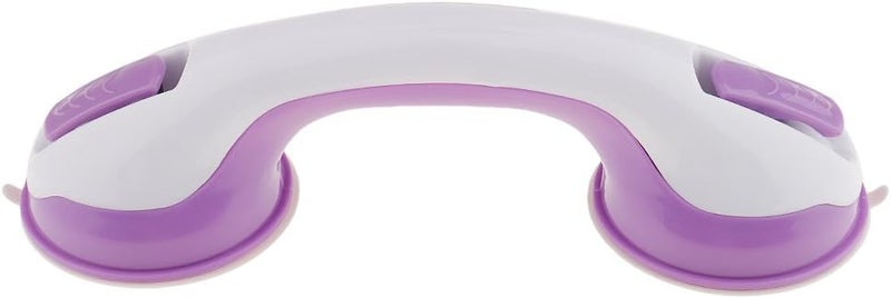 klarako 11" Strong Suction Cup Helping Handle Safety Grab Bar Handrail Bath Tub Bathroom Shower Armrest for Children Elderly  Purple, as described - Image 2