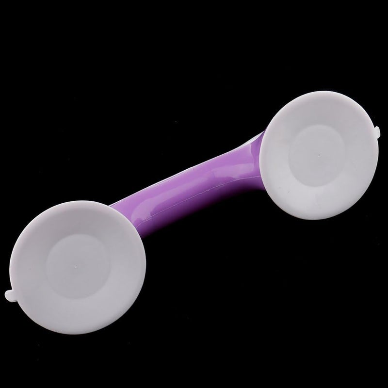 klarako 11" Strong Suction Cup Helping Handle Safety Grab Bar Handrail Bath Tub Bathroom Shower Armrest for Children Elderly  Purple, as described - Image 4