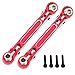 POLANTA Aluminum Alloy Steering Links Upgrade Parts for Arrma 114 Typhon Grom 118 Granite GromReplaceARA340208 Red - Image 2
