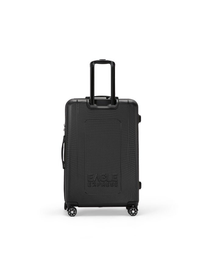Eagle Express Expedition ABS Hard Trolley Luggage Set - 3 Pieces (20/24/28 Inch) - Black - Free Protective Cover - 1-Year Warranty - Image 2