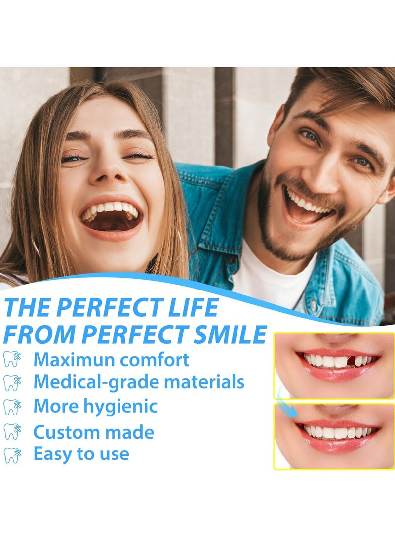 CMGTYYD Tooth Filling Repair Kit, Temporary Tooth Filling Tooth Repair Kit with 4 Dental Tools Re-Usable Safe False Teeth for Temporary Filling Fixing Missing Broken Tooth - Image 2