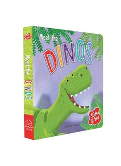 Wonder House Books Slide And See Meet The Dinos Sliding Novelty Board Book For Kids 
