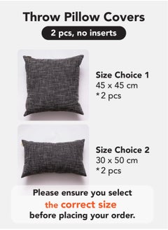a moment Set of 2 Black Linen Cushion Cover Decorative Throw Pillow Covers Farmhouse Pillow Covers with Cross for Couch Sofa Bed Living Room Home Decor  - Image 5