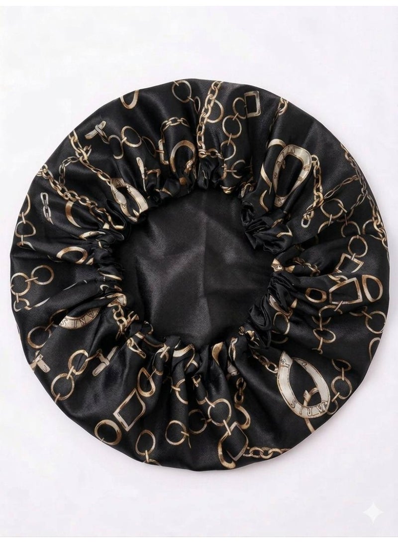 Satin Hair Bonnet Double Layer - Hair Bonnet for Sleeping Bonnets for Women Hats Curly Natural Hair (Color May Vary) - Image 4