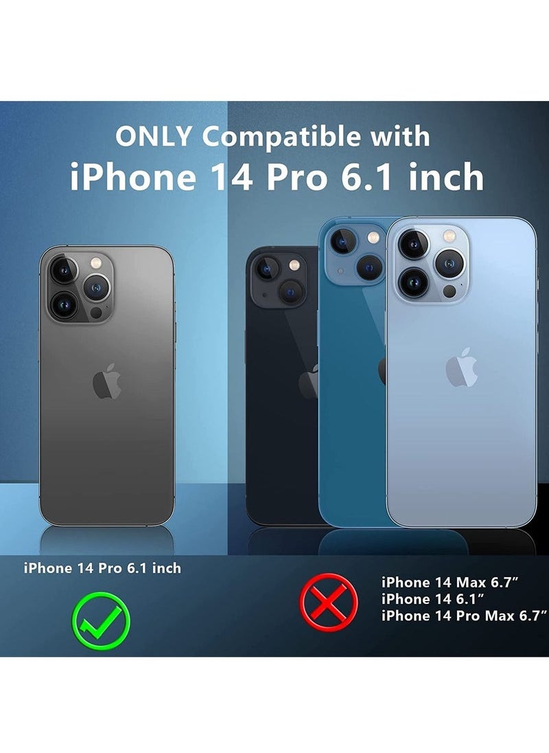 Captaintech iPhone 14 Pro Case (6.1") – Crystal Clear Anti-Yellowing Cover with Shockproof Bumper & Slim Fit  - Image 2