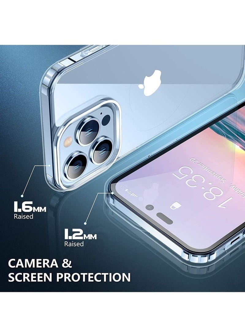 Captaintech iPhone 14 Pro Case (6.1") – Crystal Clear Anti-Yellowing Cover with Shockproof Bumper & Slim Fit  - Image 4