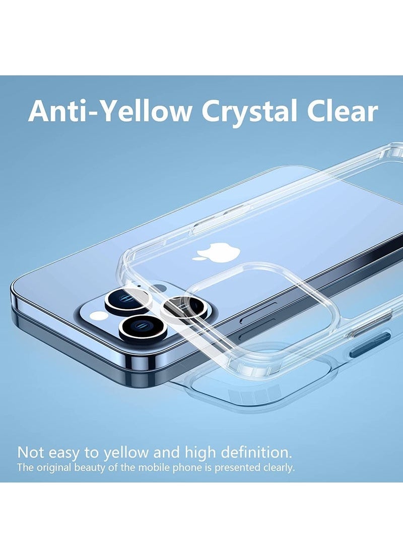 Captaintech iPhone 14 Pro Case (6.1") – Crystal Clear Anti-Yellowing Cover with Shockproof Bumper & Slim Fit  - Image 5