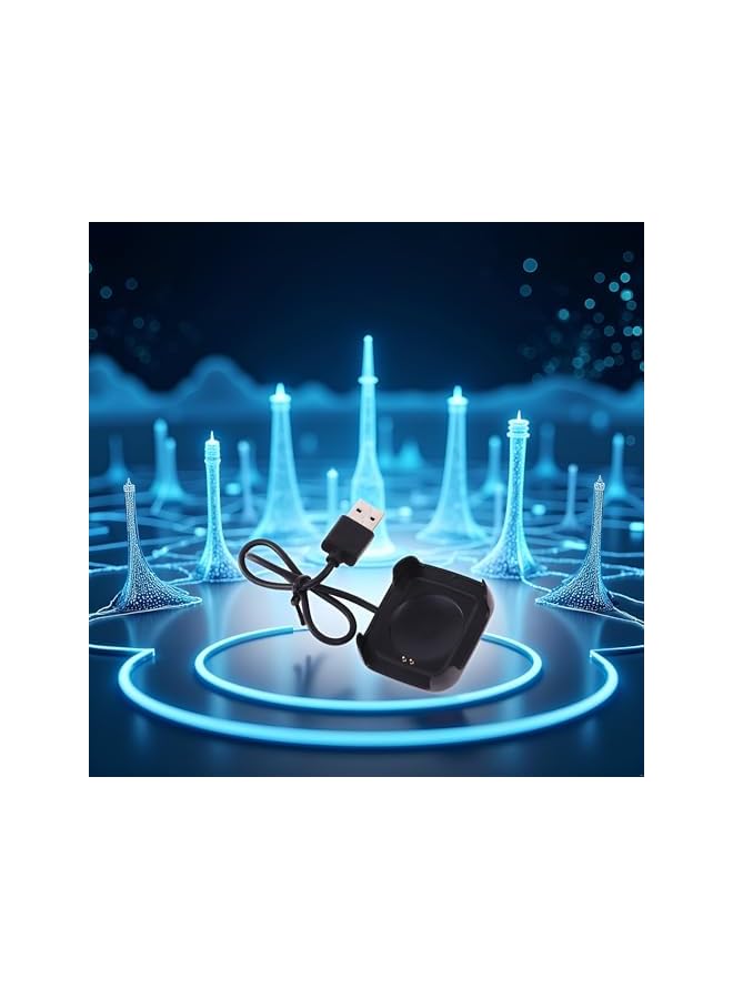 Black Charging Cable Charger Cord for HW22 Smartwatch Intelligent Watch Smart Watch Charger Magnetic,Dock Holder Stand USB Cable Adapter Cables(30cm),Smartwatch Cables & Chargers - Image 2