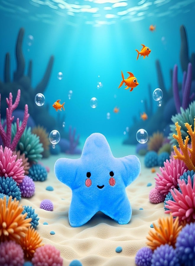 BWESOO Starfish Shape Dog Pet Chew Plush Squeaky Cute Interactive Play Training Household Accessories, Puppy Sound Chew Squeaker Pet Supplies - Image 5