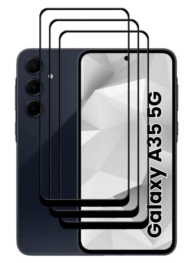 أكاليكس 3 قطع، حماية شاشة، لهاتف سامسونج جالاكسي A35، جودة ممتازة. - Image 1