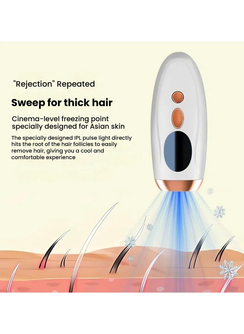 عام جهاز إزالة الشعر بالليزر المنزلي، تنعيم البشرة بالفوتونات، نبض قوي، محلق جسم كامل بدون آلام، محمول وفق المعايير البريطانية. - Image 1