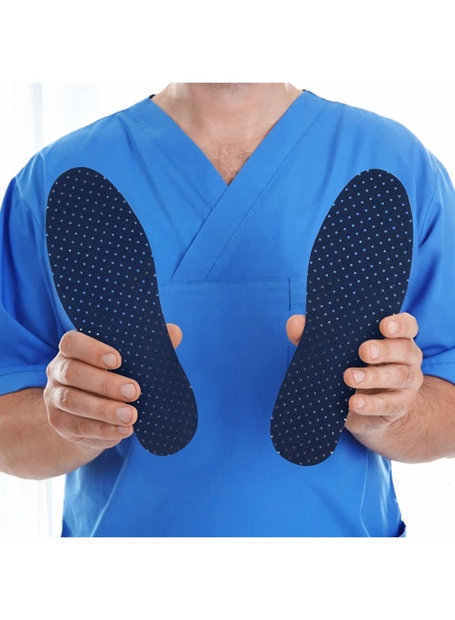 Sintege 3 Pairs Breathable Shoe Insoles Inserts Ultra-Soft Cushioning Walking Comfort Insoles Double-Layer Latex Foam Perforated Insoles Replacement Insoles for Men 7-11 Woman 2-8 (Khaki, Green, Blue) - Image 4