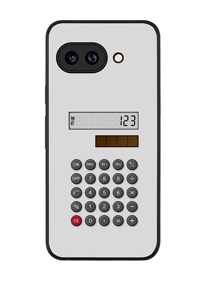 Stylizedd For Google Pixel 9a Case,Slim fit Camera Protection, Shockproof Thin Phone cover  - Calc (White)