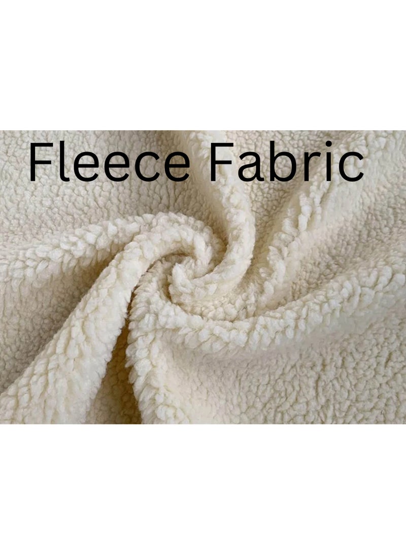 KARNAK Karnak Rayah Fleece Fabric Overstuffed Multifunction L-shaped Sofa Chair Set - Beige (300cm)  - Image 3