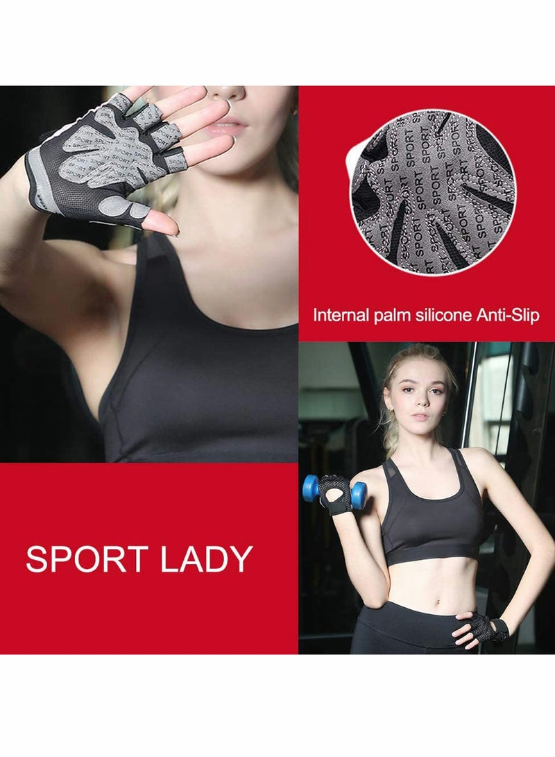 Zikra Gym Gloves Breathable Training Gloves with Microfiber Fabric No Slip - Image 2