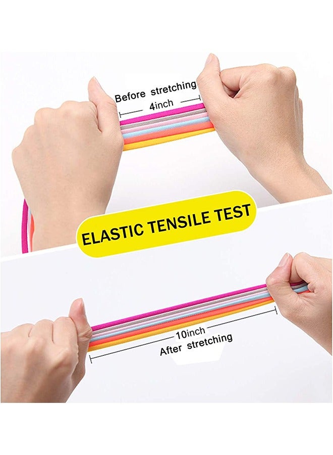 2 أزواج مرنة لا توجد أربطة حذاء ربطة عنق أبيض/أسود - Image 4