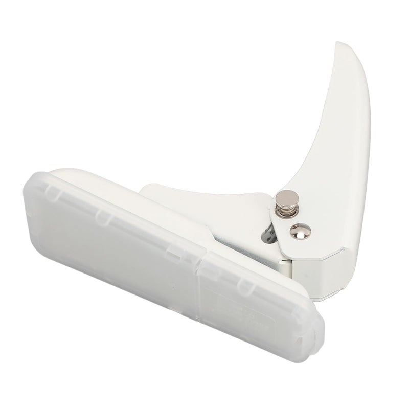 White 5.5mm Round Hole Punch Tool For Loose Leaf Card Plastic With Strong Penetration Power Metal Construction Crafting Office Use - Image 3