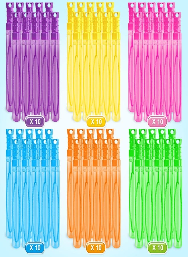 OCHIDO 60 Pcs Bubble Wand in 6 Colors, Bubble Wands Bulk for Kids Party Favors, Bubbles Party Favors for Summer Toys Gift, Indoor Outdoor Activity, Birthday Party, Wedding, Goodie Bags Stuffers - Image 4