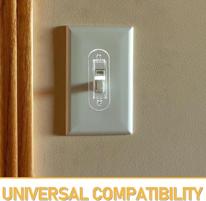 Transparent Child Proof Light Switch Lock Cover 10 Pack Safety Faceplate - Image 4