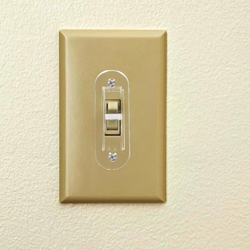 Transparent Child Proof Light Switch Lock Cover 10 Pack Safety Faceplate - Image 5