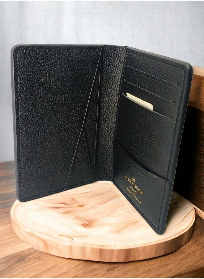 Generic - Luxury Split Leather Bi-Fold Card Holder - Sleek, Secure, and Stylish - Image 1