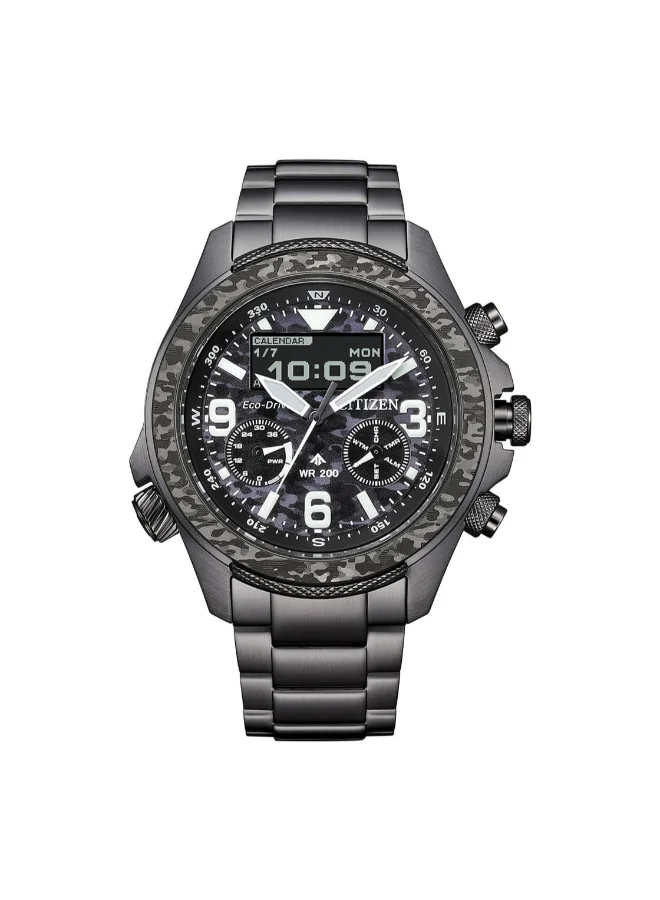 CITIZEN Men's Stainless Steel with Grey Plating/Nylon (CORDURA®) Promaster Men Watch JV1008-63E - 44 mm