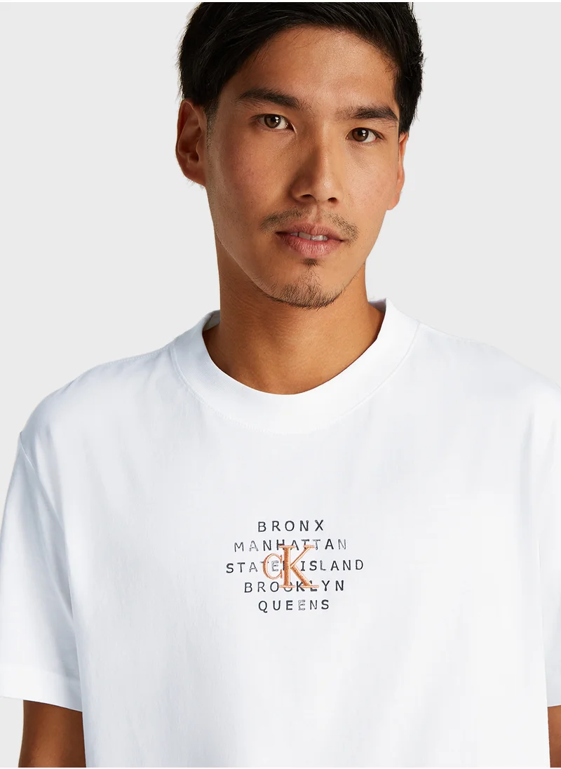 Calvin Klein Jeans NYC STAMP GRAPHIC TEE