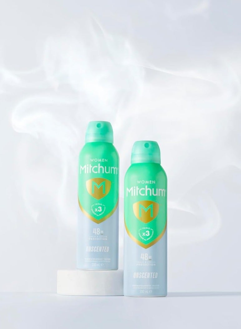 ميتشوم مزيل عرق بخاخ بدون رائحة للنساء، حماية ثلاثية من الروائح الكريهة، يدوم 48 ساعة، 200 مل - Image 3
