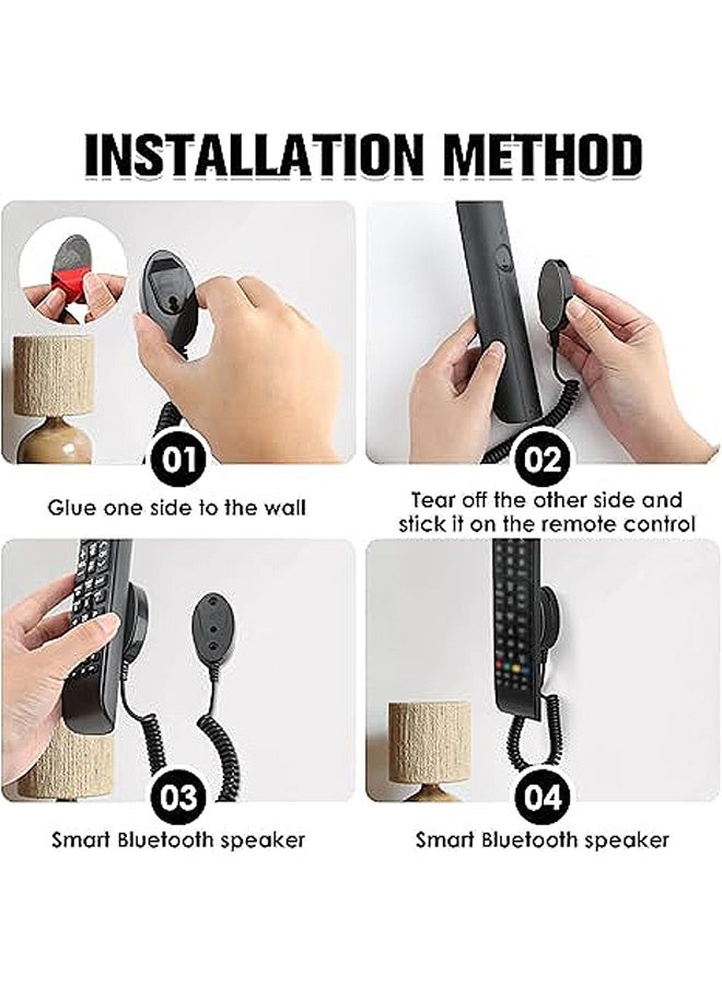 Photon 2-Pack Magnetic Remote Control Holders with Spring Ropes, Spring Ropes Safely Secure Remotes Wall-Mount with Adhesive, Rapid Adsorption - Image 5