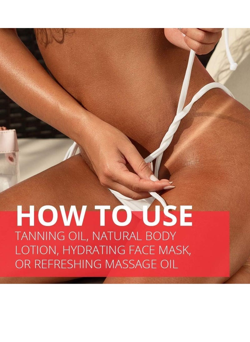 CITRO Tanning Accelerator Organic Tanning Oil with Vitamin E and Citrus Fragrance for Quick Intense Tan Tanning Enhancer for Rich Chocolate Tan Nourishing Body Lotion110