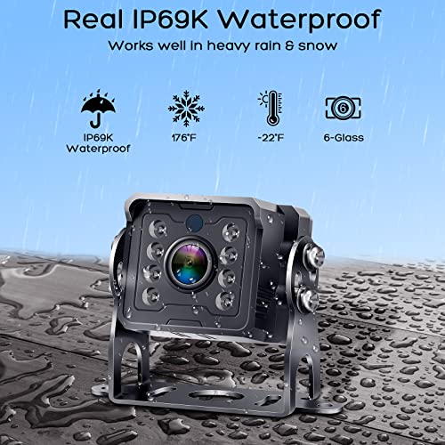 Yakry RV Backup Camera Plug and Play - No Delays 7 Inch HD 1080P Rear View Camera with IR Night Vision 2 Channels - Waterproof Reverse Camera for Truck Trailer Camper Tractor Y14 - Image 5