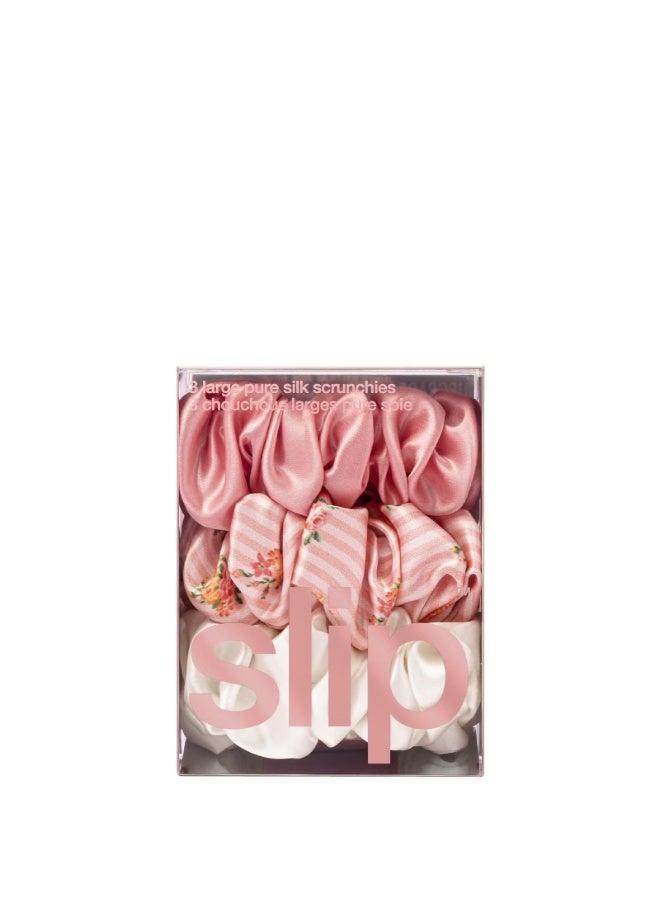 Slip Pure Silk Large Scrunchies - Petal - Image 3
