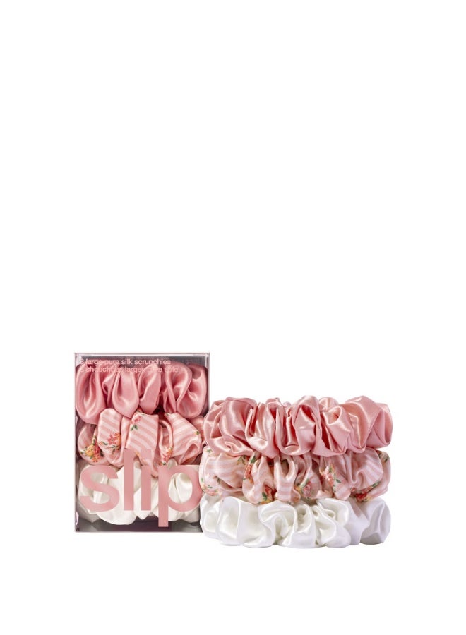 Slip Pure Silk Large Scrunchies - Petal - Image 1