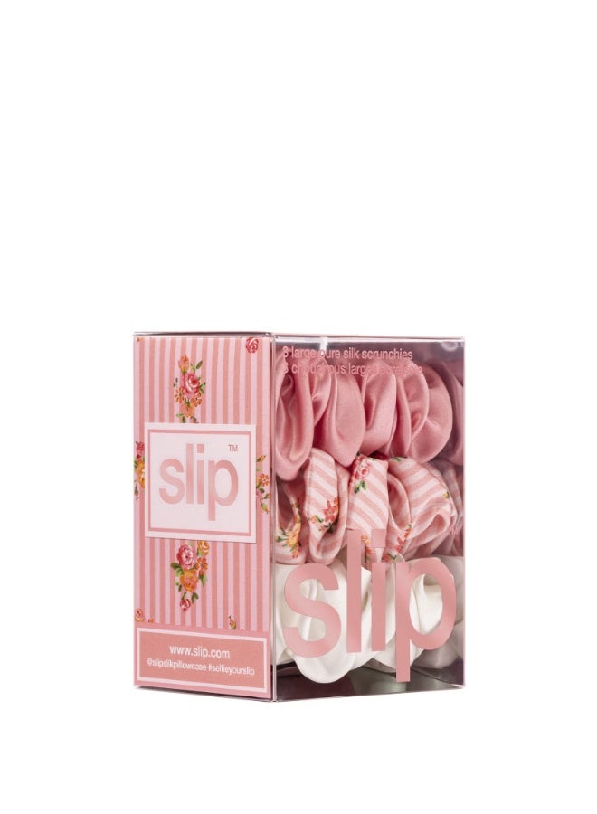 Slip Pure Silk Large Scrunchies - Petal - Image 4